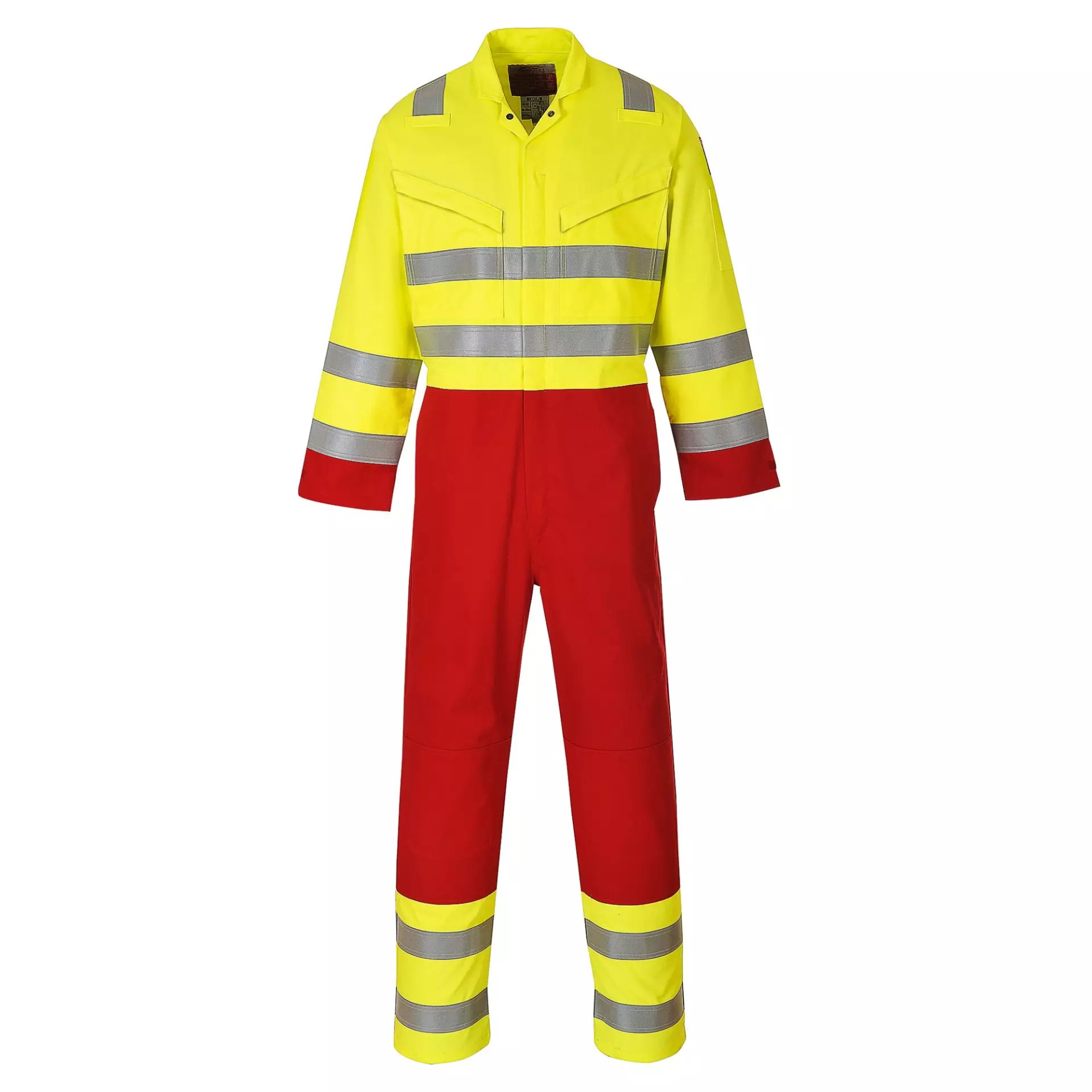 Portwest FR90YER, Bizflame Work Hi-Vis Coverall, Yellow, image 1