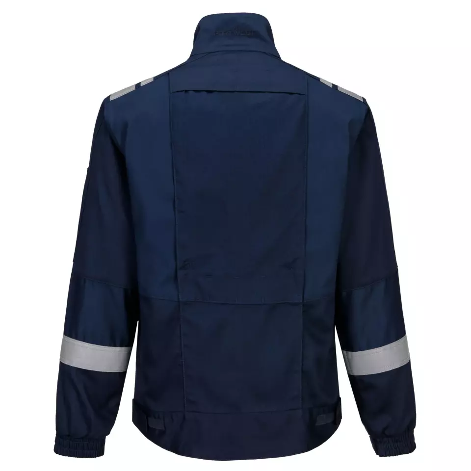 Portwest FR601NAR, Bizflame Work Lightweight Stretch Panelled FR Jacket, Navy, image 7, gallery thumbnail