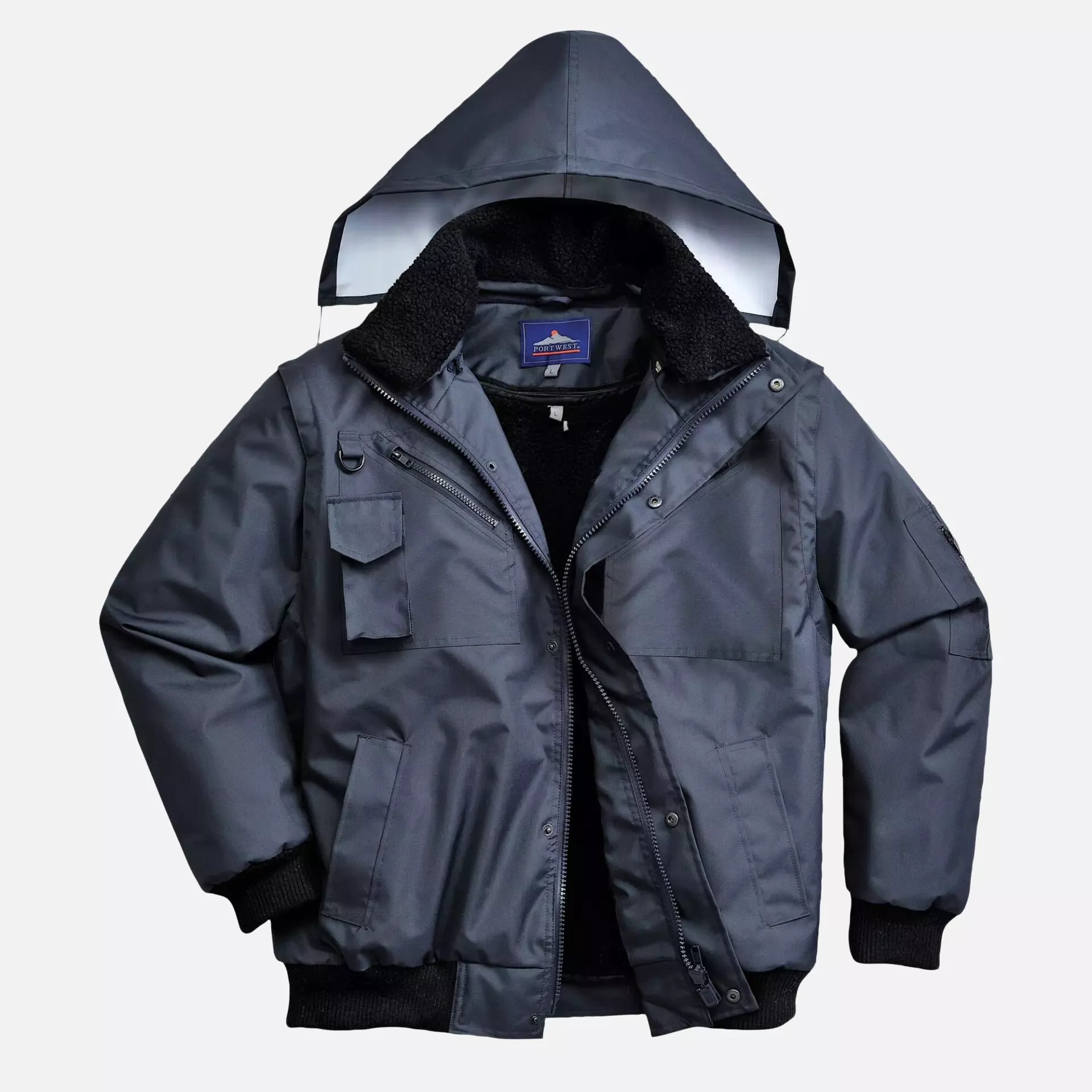 Portwest F465NAR, 3-in-1 Bomber Jacket, Navy, image 6