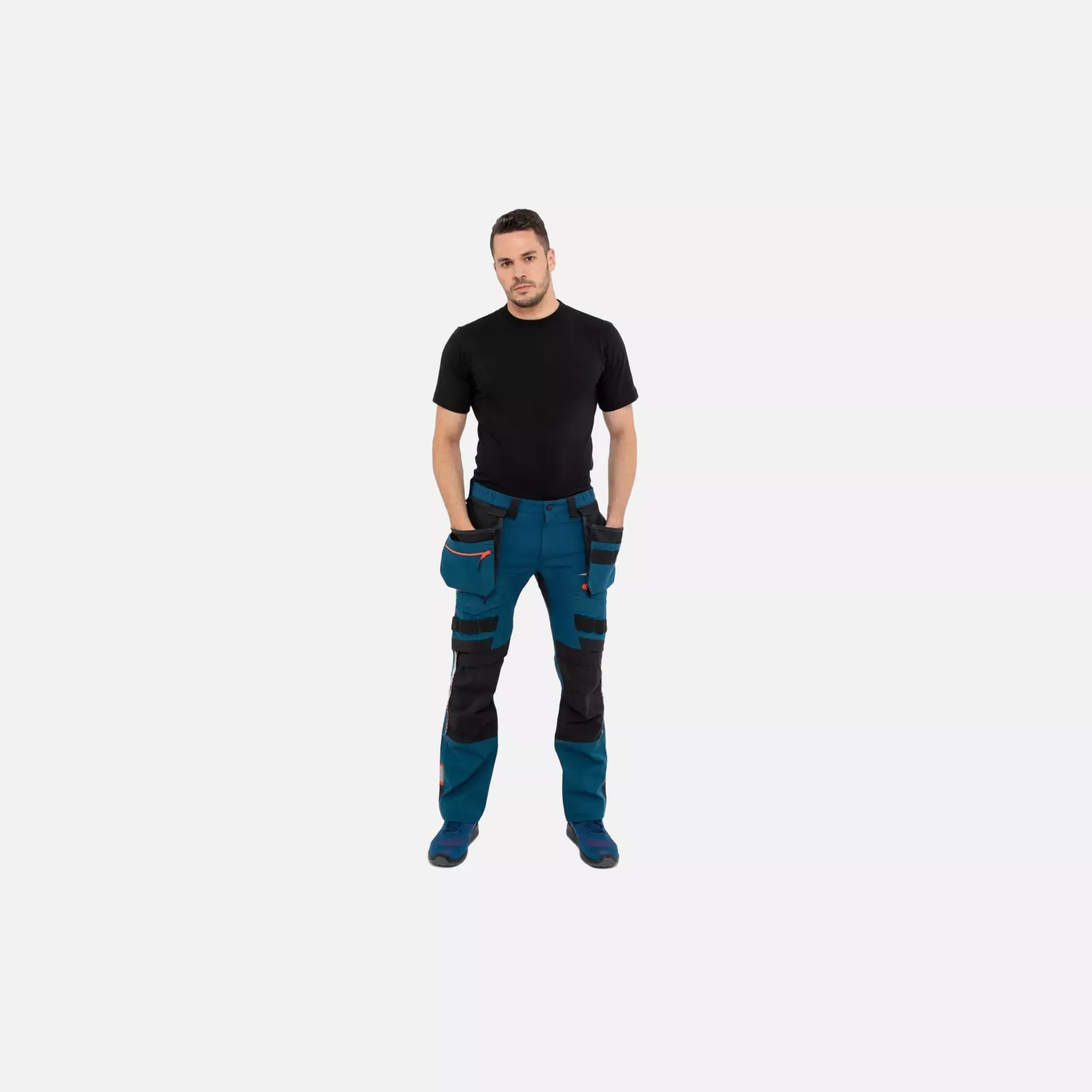 Portwest DX440MBR, DX4 Detachable Holster Pocket Trousers, Metro Blue, image 5