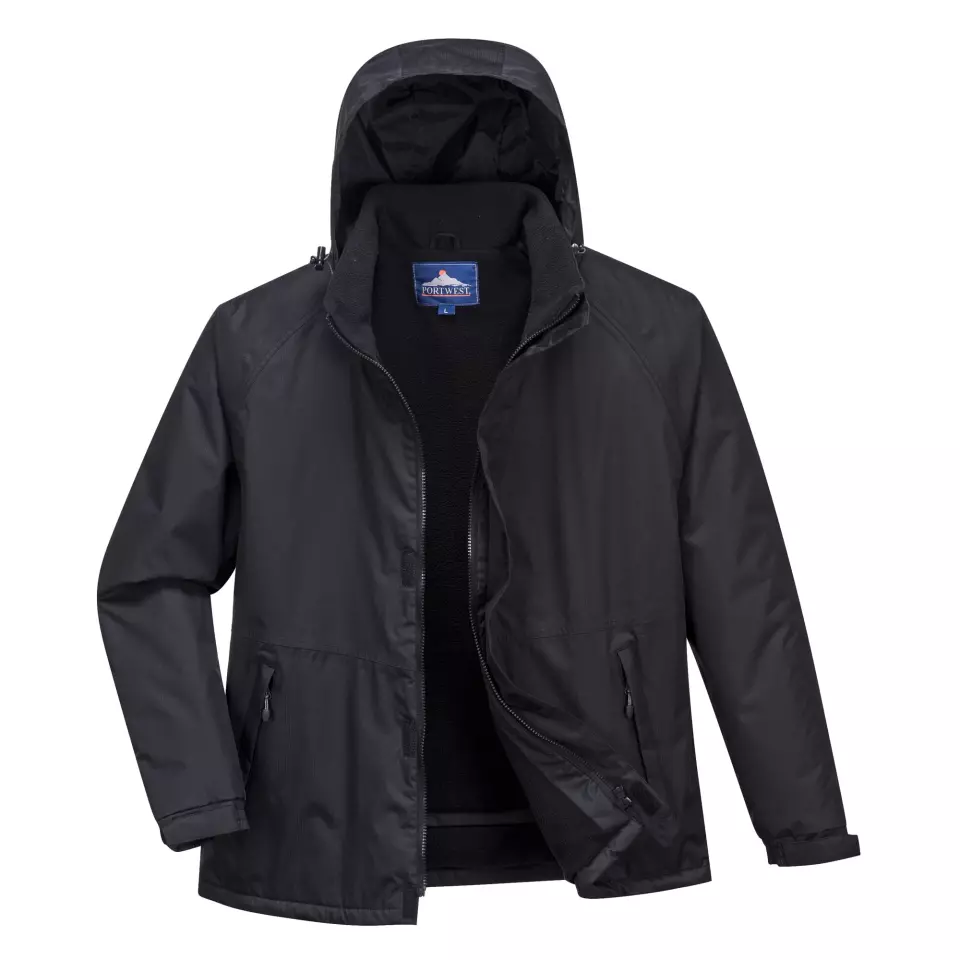 Portwest S505BKR, Limax Ripstop Winter Jacket, Black, image 1, gallery thumbnail