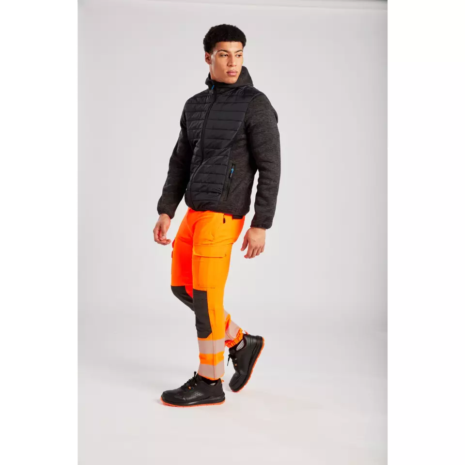 Portwest T832GMR, KX3 Hybrid Baffle Jacket, Grey Marl, image 7, gallery thumbnail