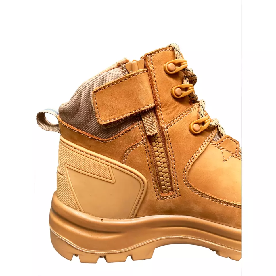 Portwest FD04WHE, Composite Nubuck Leather Mid Boot S3S HRO SR FO SC LG, Wheat, image 3, gallery thumbnail