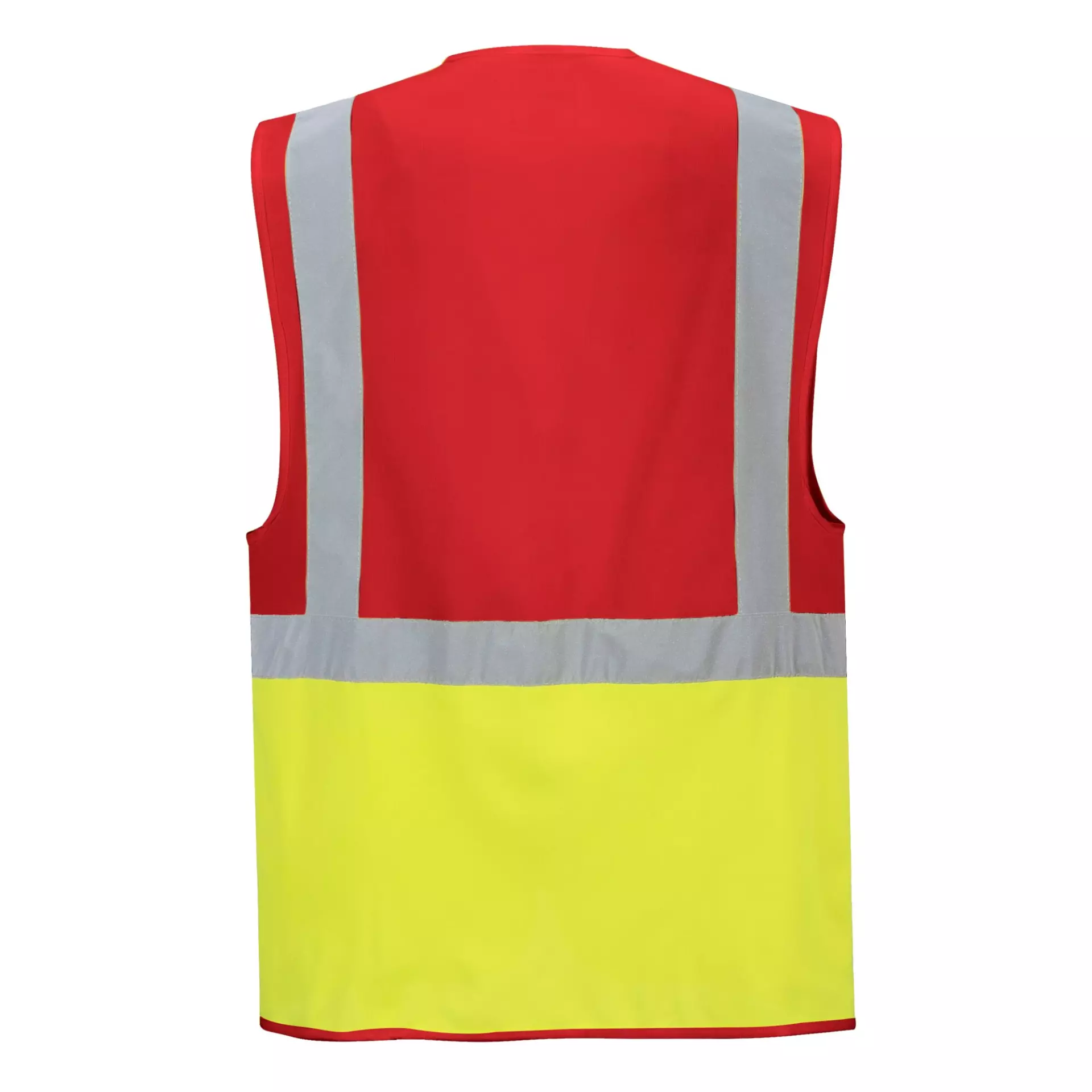 Portwest C276YRE, Paris Hi-Vis Contrast Executive Vest, Yellow/Red, image 2