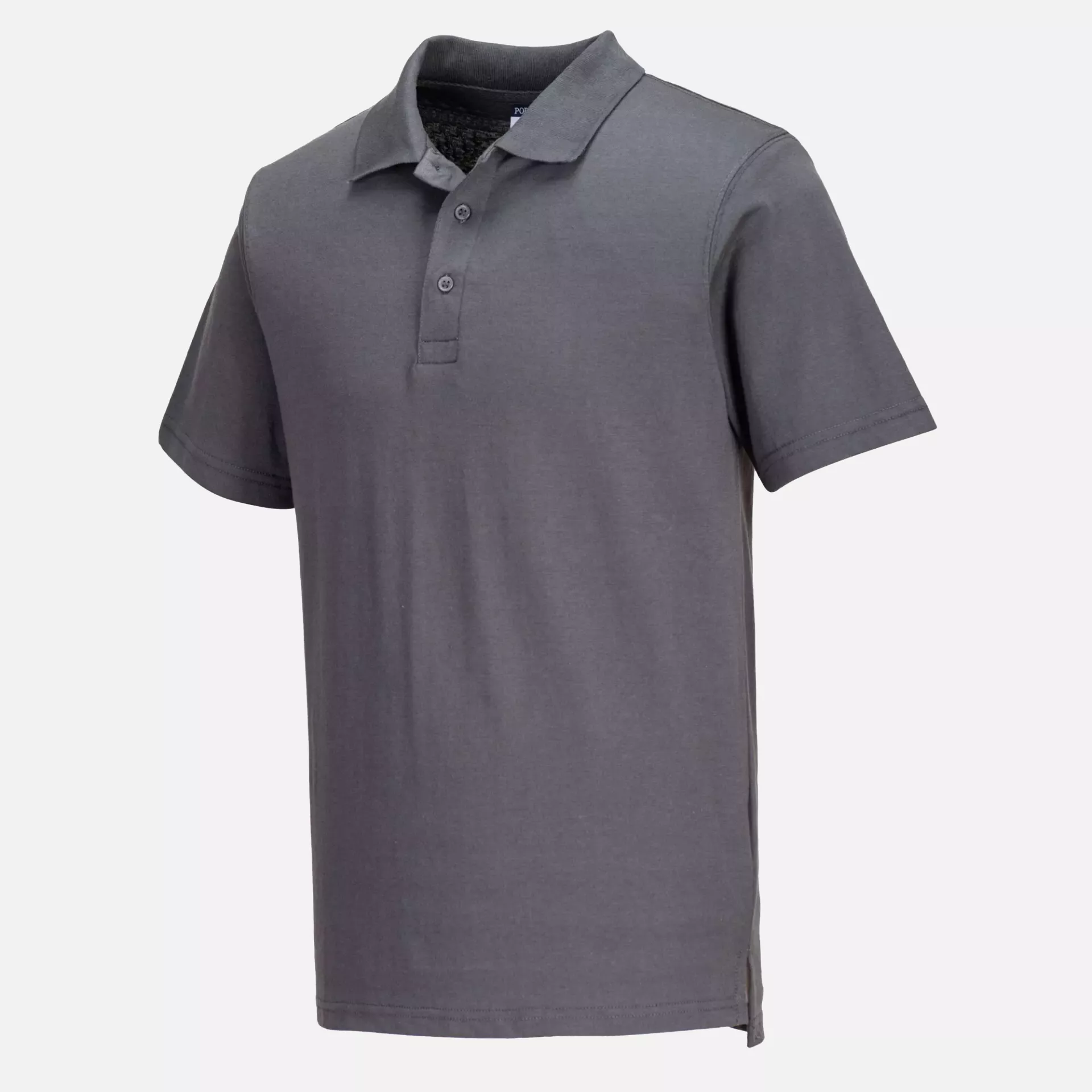 Portwest L210ZOR, Lightweight Jersey Polo Shirt, Zoom Grey, image 3