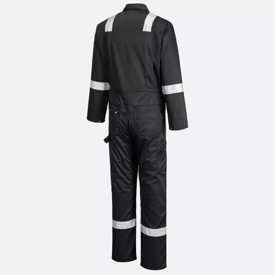 Portwest F813BKR, Iona Coverall, Black, image 2, gallery thumbnail