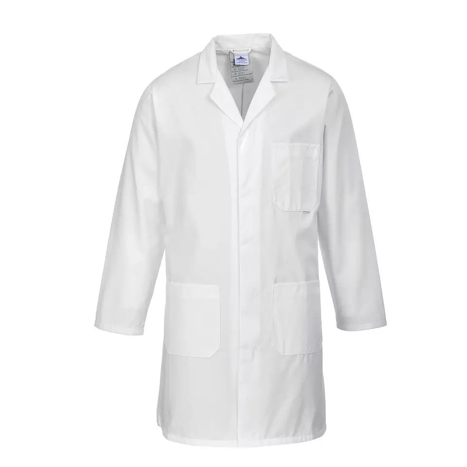 Portwest 2852WHR, Standard Coat, White, image 1, gallery thumbnail