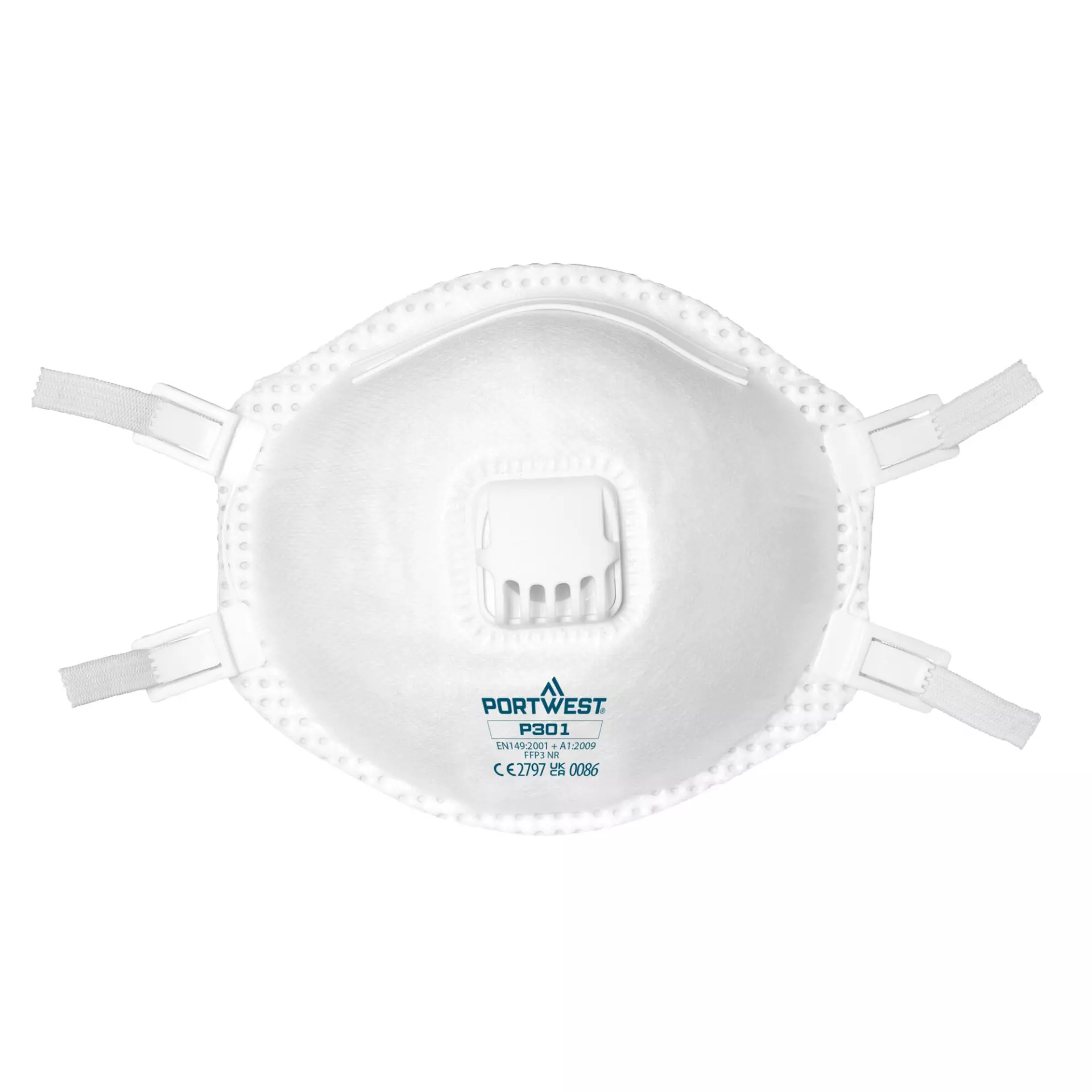 Portwest P301WHR, FFP3 Valved Respirator, White, image 1