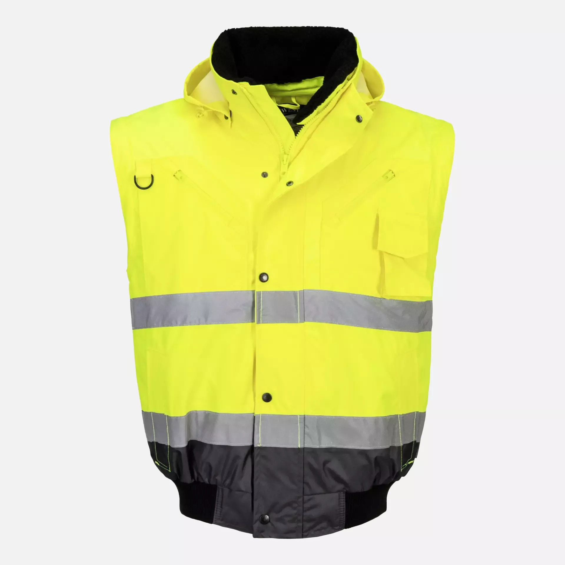 Portwest C465YGY, Hi-Vis 3-in-1 Contrast Bomber Jacket, Yellow/Grey, image 10