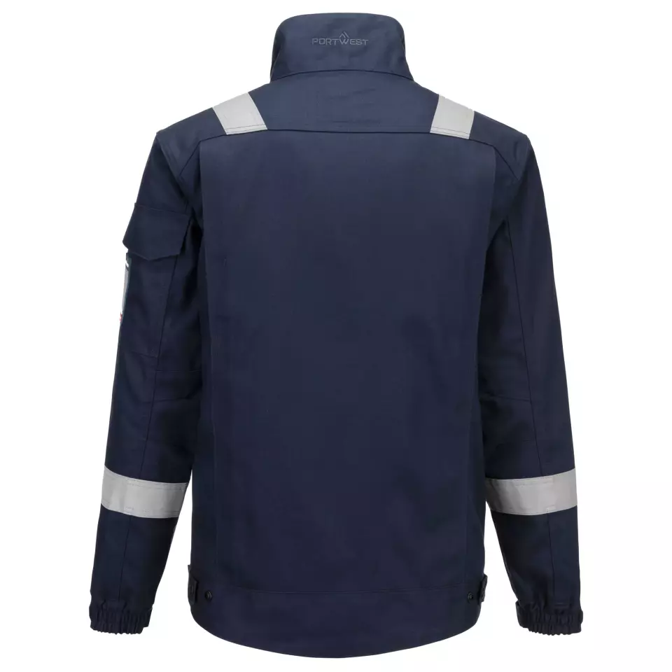 Portwest FR68NAR, Bizflame Industry FR Jacket, Navy, image 8, gallery thumbnail