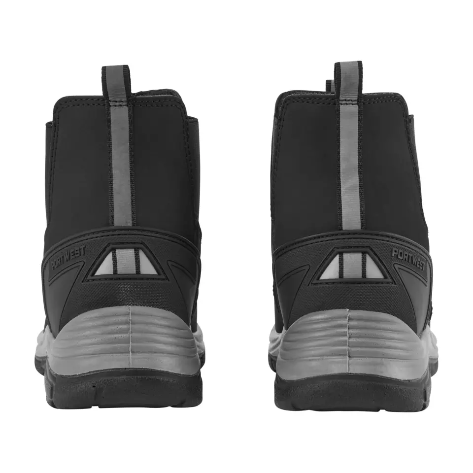 Portwest FV02BGY, Steel Action Nubuck Dealer Boot S7 SC FO SR, Black/Grey, image 2, gallery thumbnail