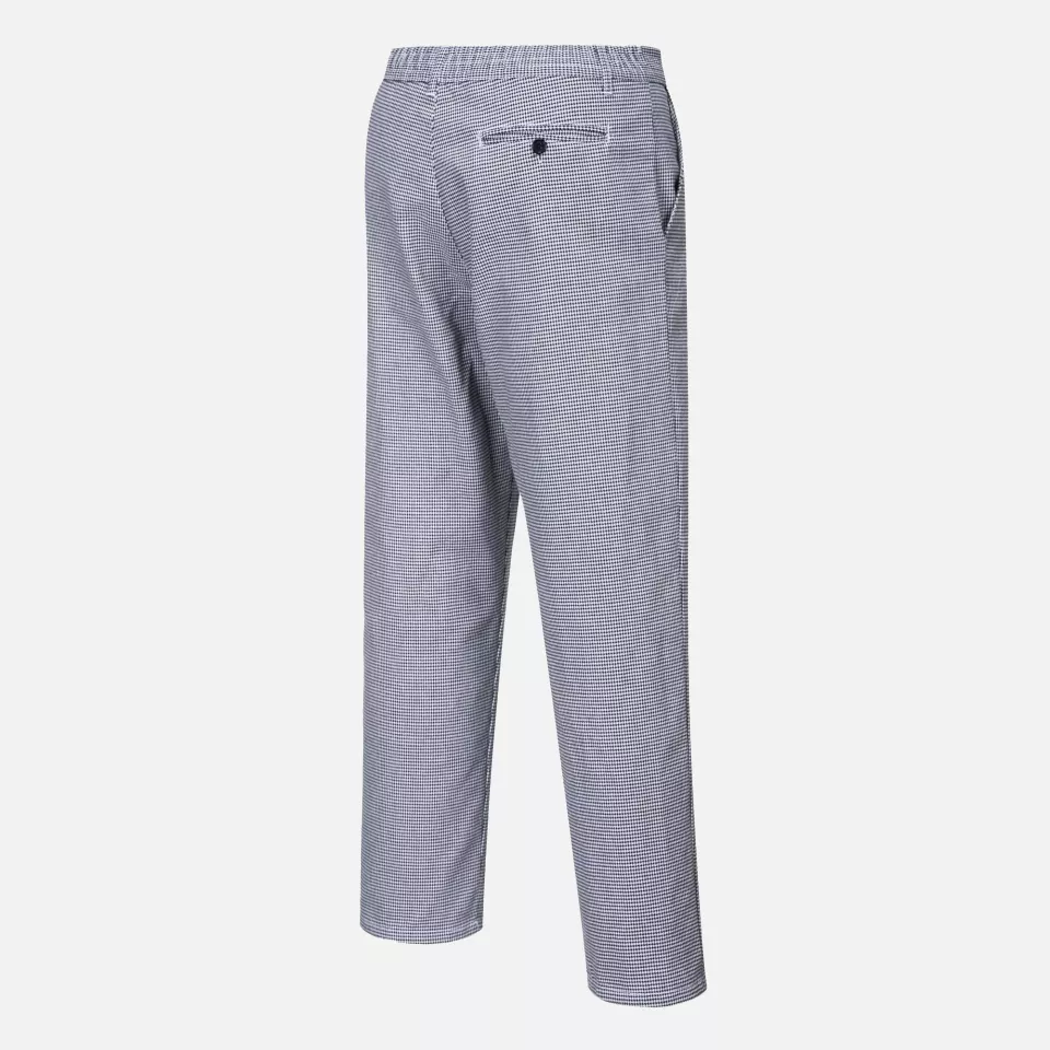 Portwest S068HTR, Harrow Chefs Trousers, Houndstooth, image 4, gallery thumbnail
