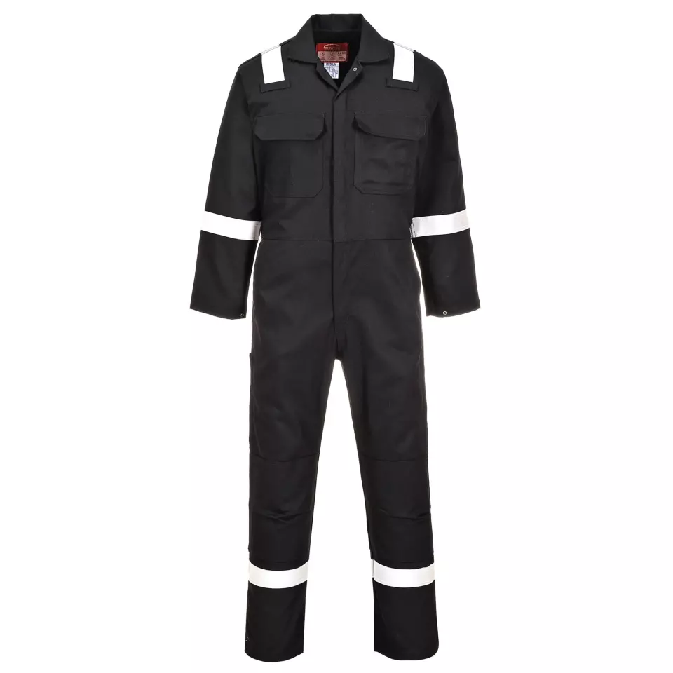 Portwest BIZ5BKR, Bizweld Iona FR Coverall, Black, image 1, gallery thumbnail