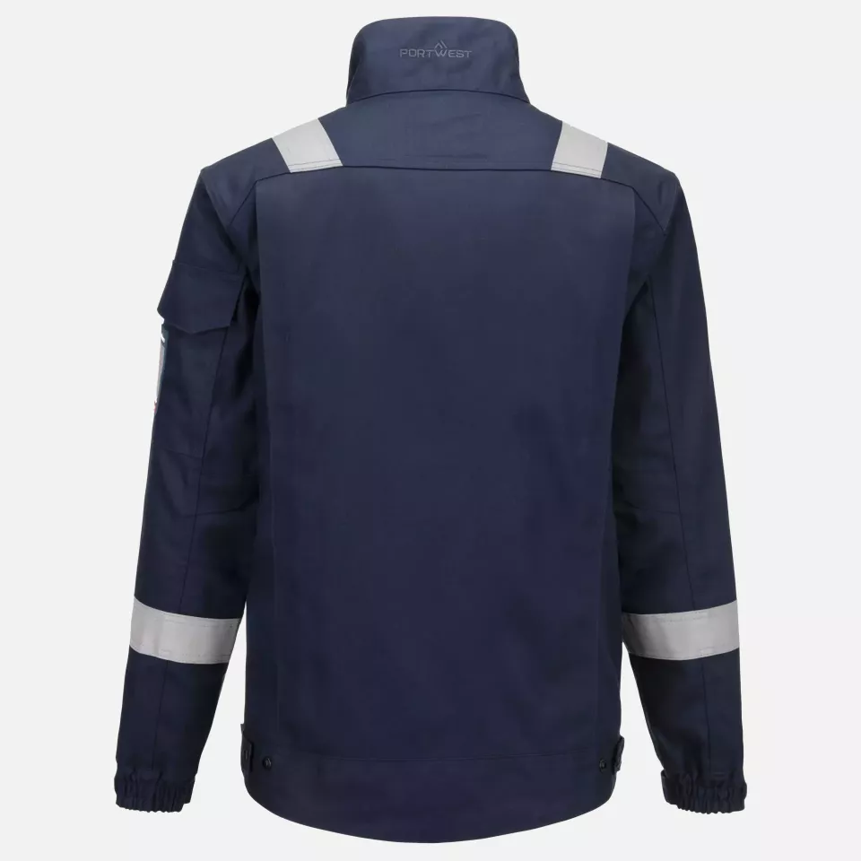 Portwest FR68NAR, Bizflame Industry FR Jacket, Navy, image 8, gallery thumbnail