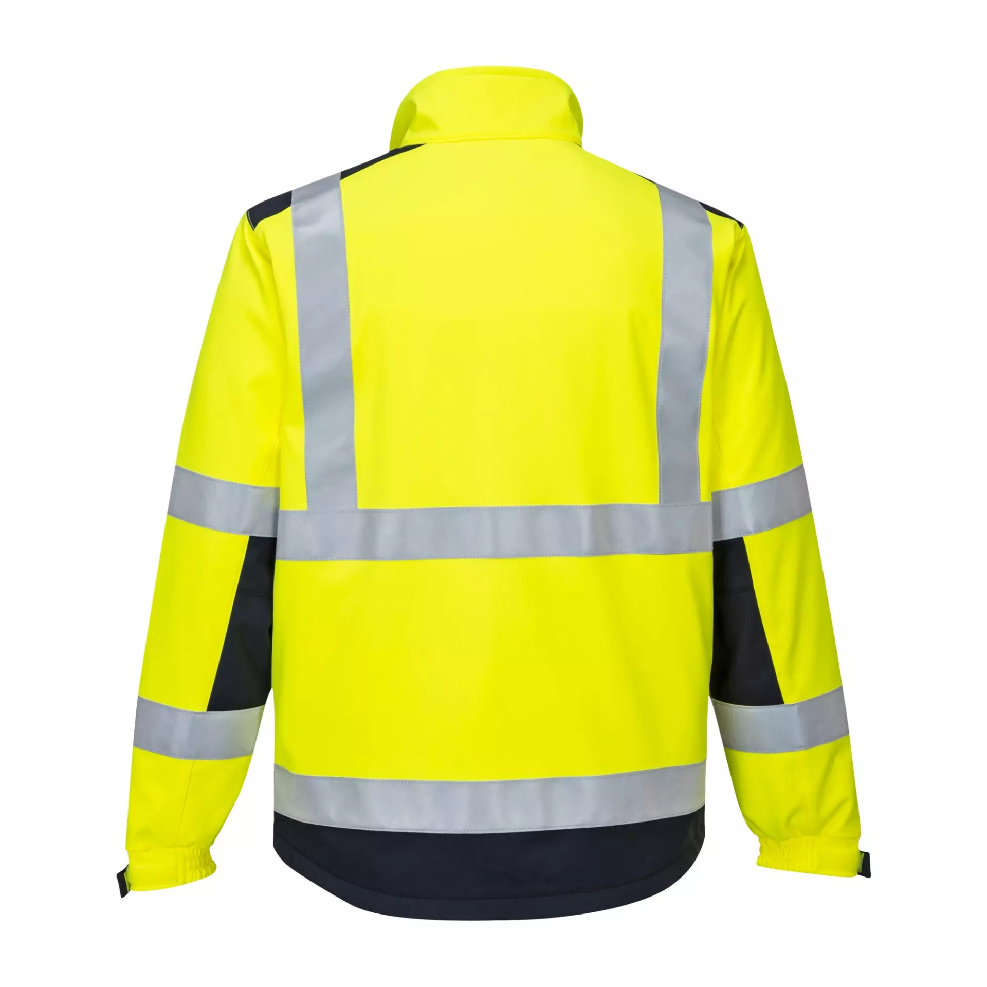 Portwest MV72YNR, Modaflame Multi Norm Arc Softshell Jacket, Yellow/Navy, image 2