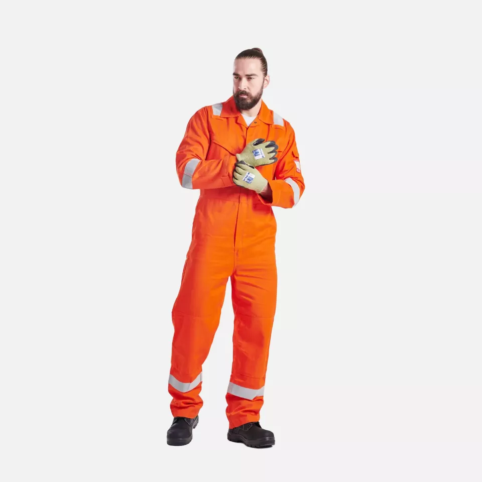 Portwest FR21ORR, Bizflame Work flammhemmender superleichter antistatischer Overall, Orange, image 4, gallery thumbnail