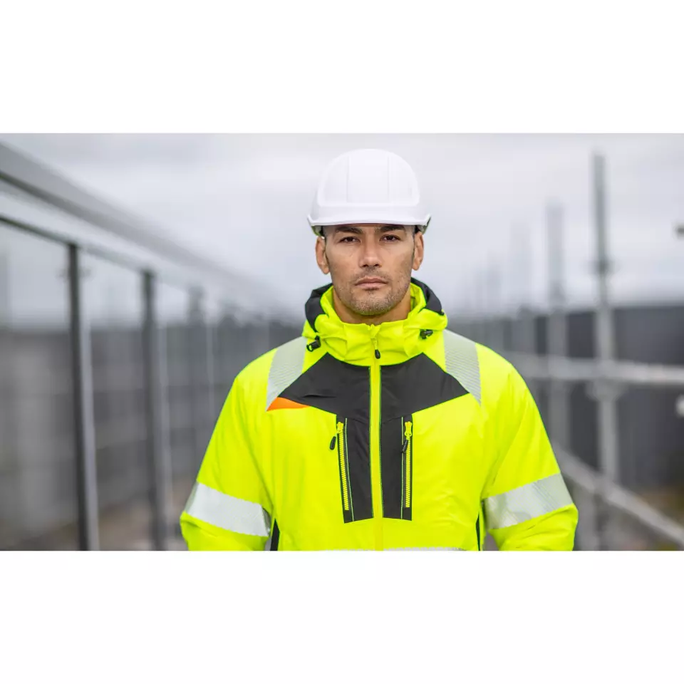 Portwest DX461YBR, DX4 Hi-Vis Winterjacke, Gelb/Schwarz, image 4, gallery thumbnail