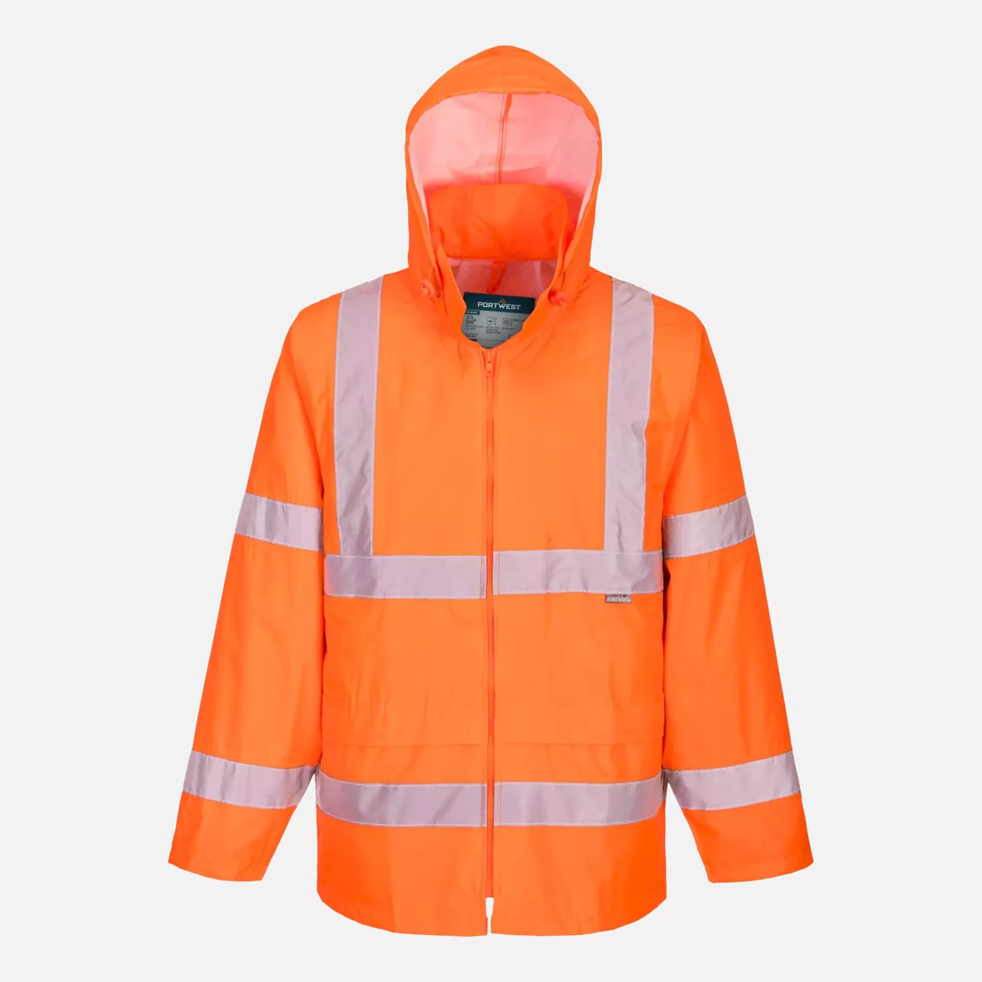 Portwest H440ORR, Hi-Vis Rain Jacket, Orange, image 2