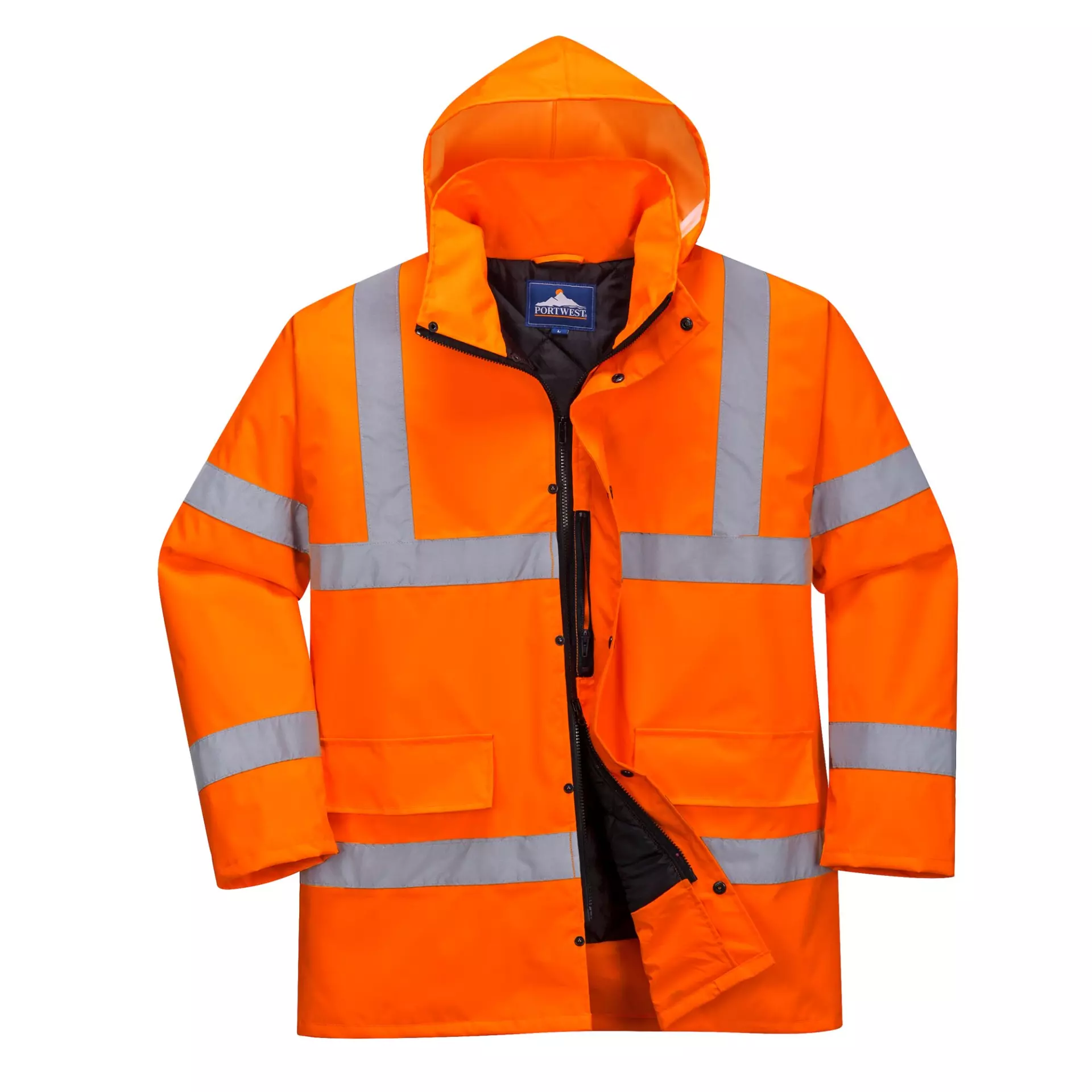 Portwest S460ORR, Hi-Vis Winter Traffic Jacket, Orange, image 4