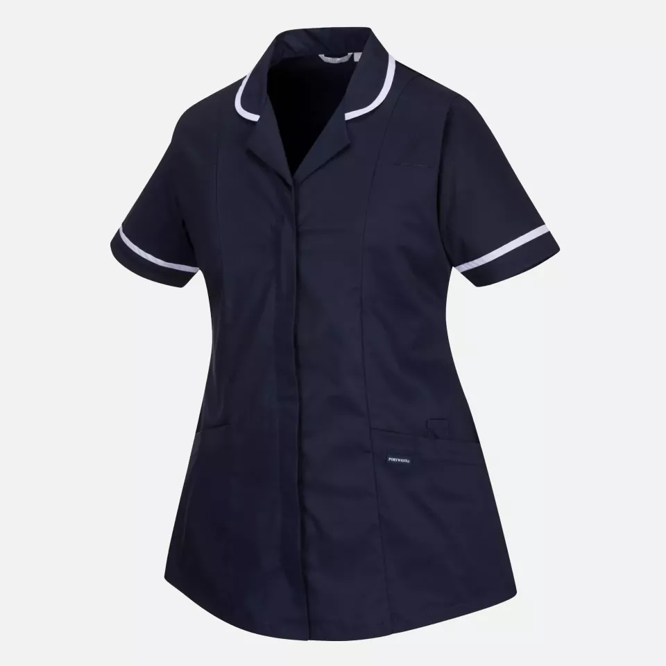 Portwest LW17NAR, Women's Stretch Tunic, Navy, image 3, gallery thumbnail