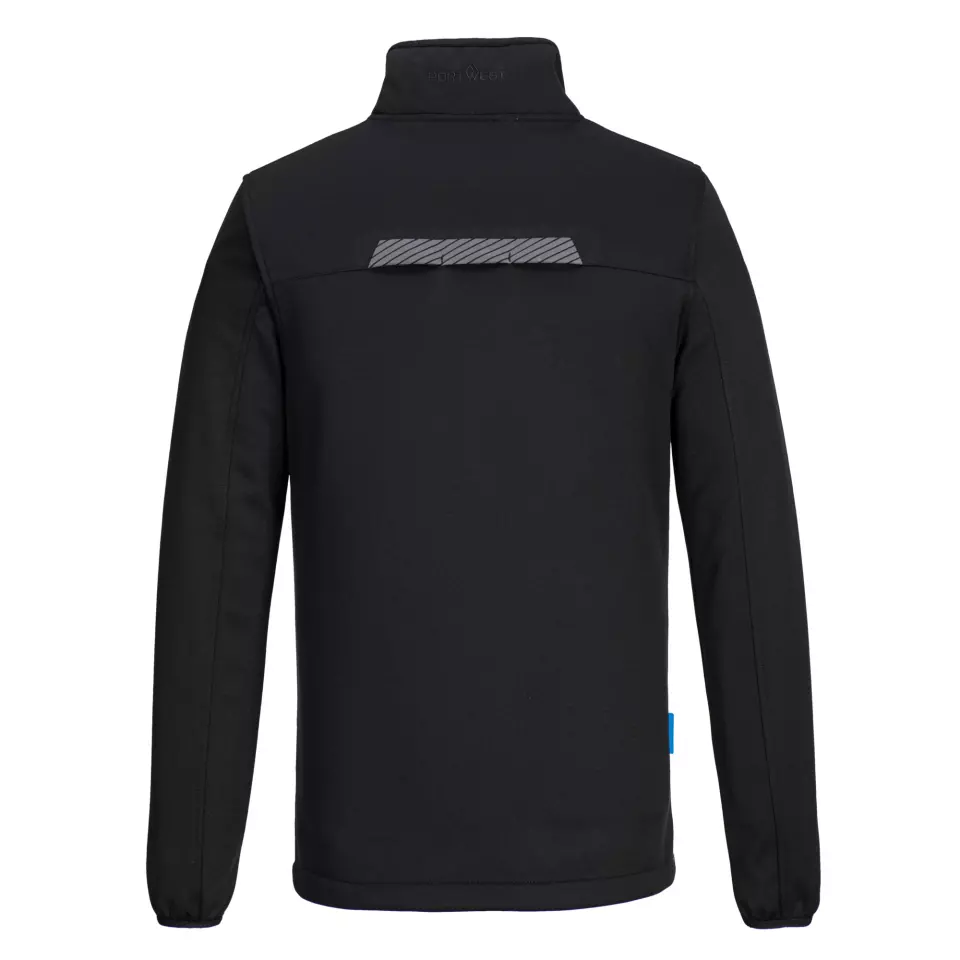 Portwest T755BKR, WX3 Half Zip Tech Fleece, Black, image 2, gallery thumbnail