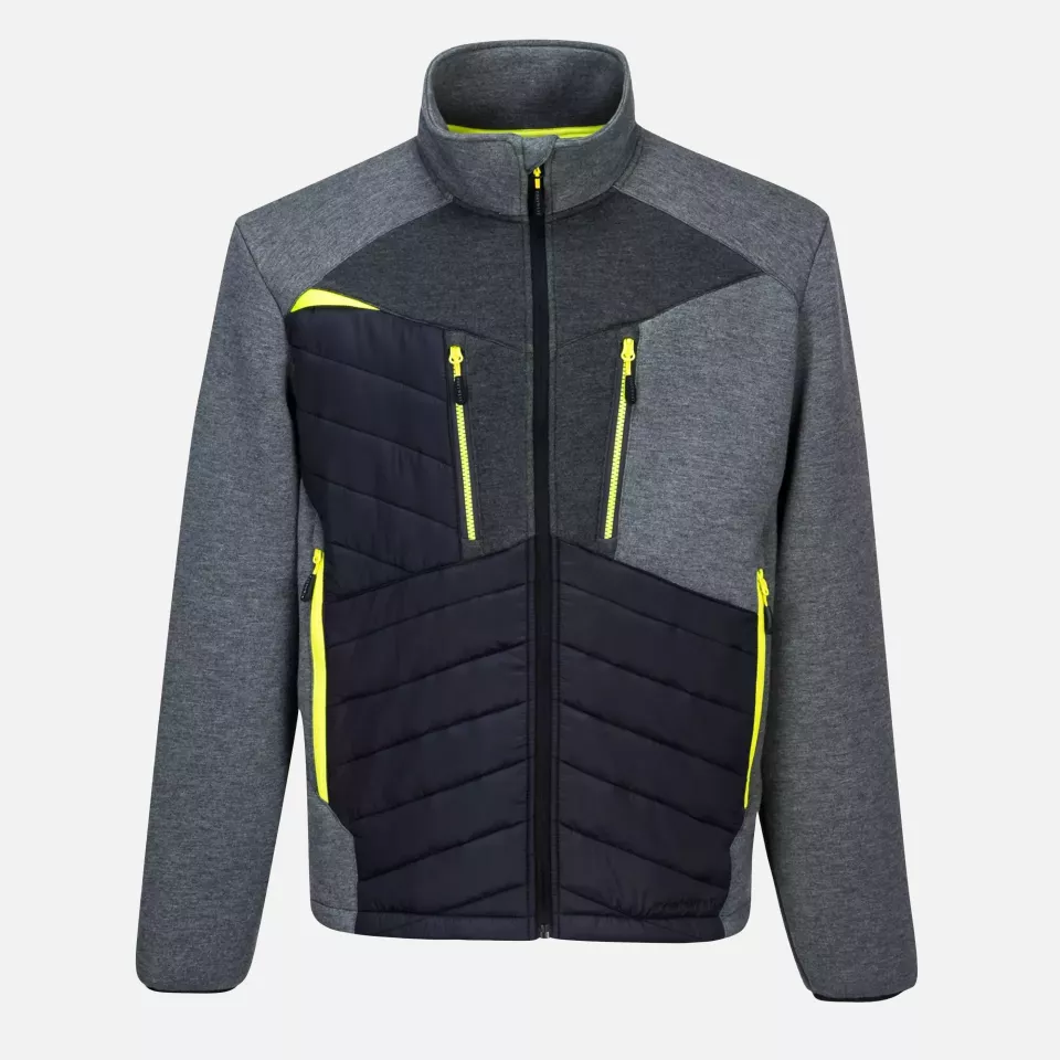 Portwest DX471MGR, DX4 Hybrid Baffle Jacket, Metal Grey, image 1, gallery thumbnail