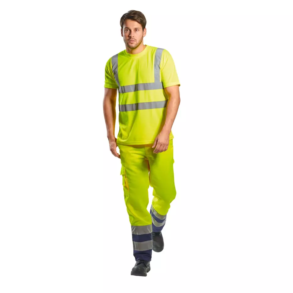 Portwest S478RER, Hi-Vis T-Shirt S/S, Red, image 2, gallery thumbnail