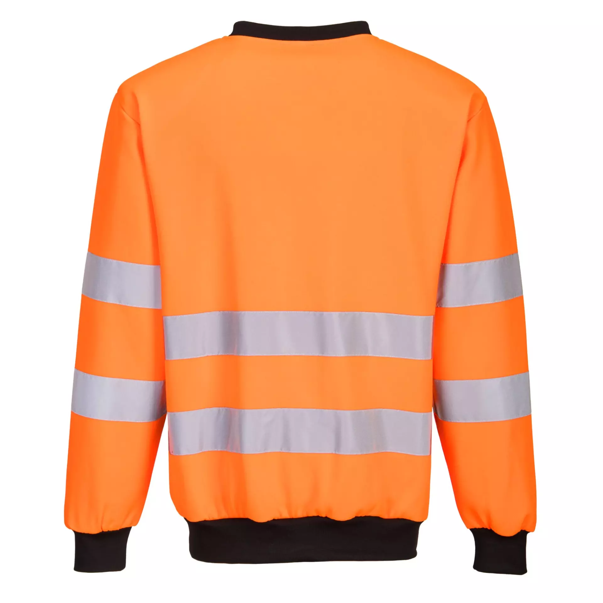 Portwest PW277OBR, PW2 Hi-Vis Sweatshirt, Orange/Black, image 2