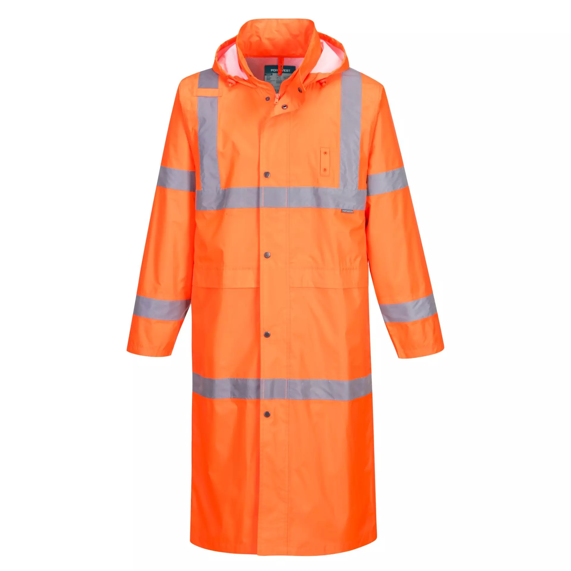 Portwest H445ORR, Hi-Vis Rain Coat 122cm, Orange, image 4