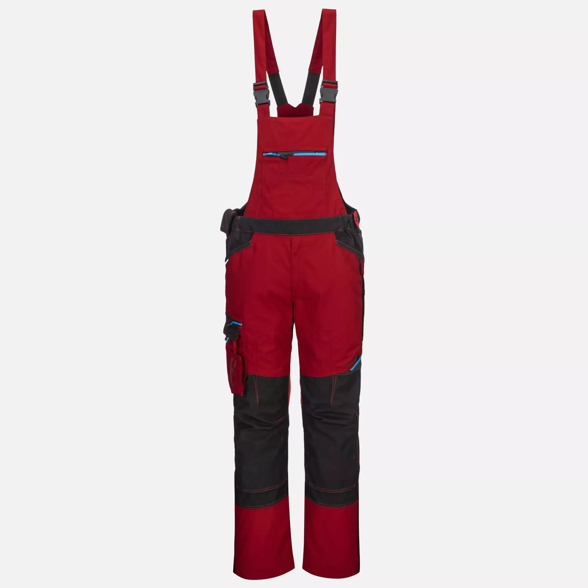 Portwest T704DRR, WX3 Bib and Brace, Deep Red, image 1