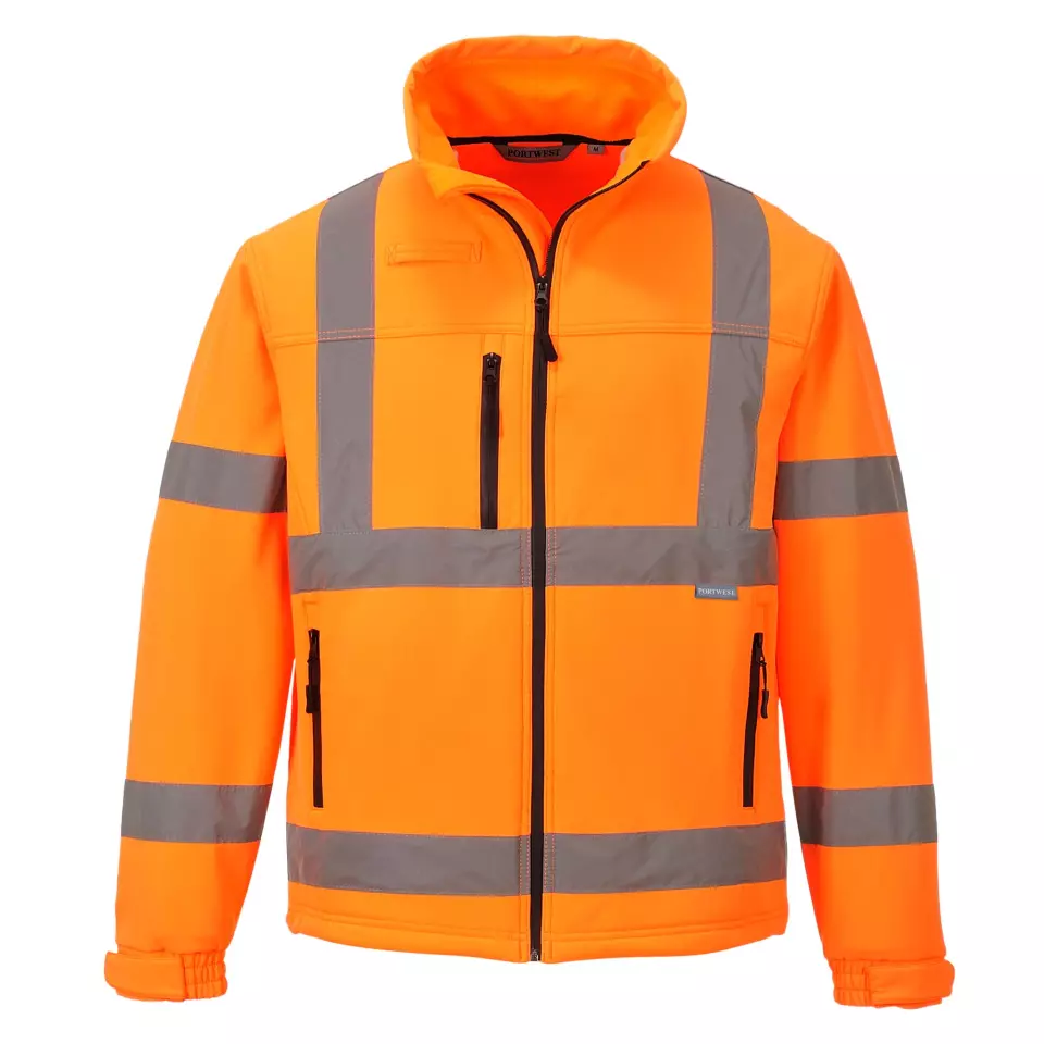 Portwest S424ORR, Hi-Vis Classic Softshell (3L), Orange, image 1, gallery thumbnail