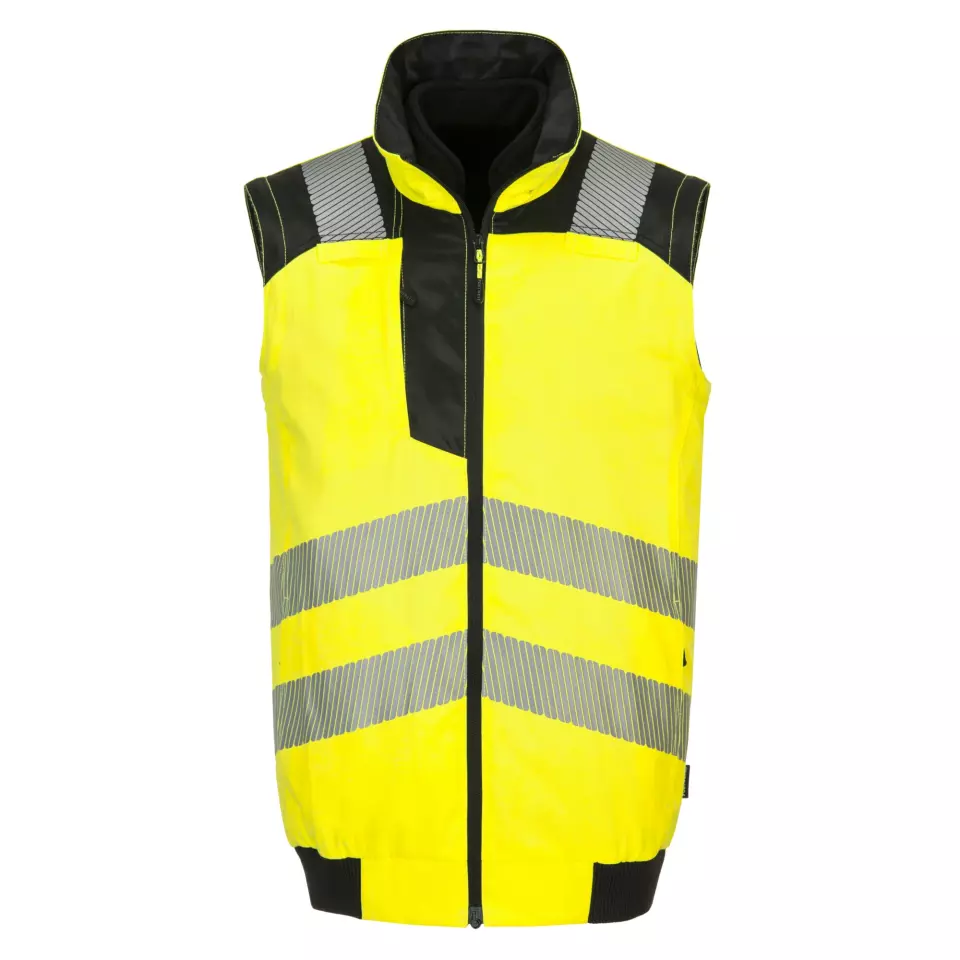 Portwest PW302YBR, PW3 Hi-Vis 3-in-1 Pilot Jacket, Yellow/Black, image 4, gallery thumbnail