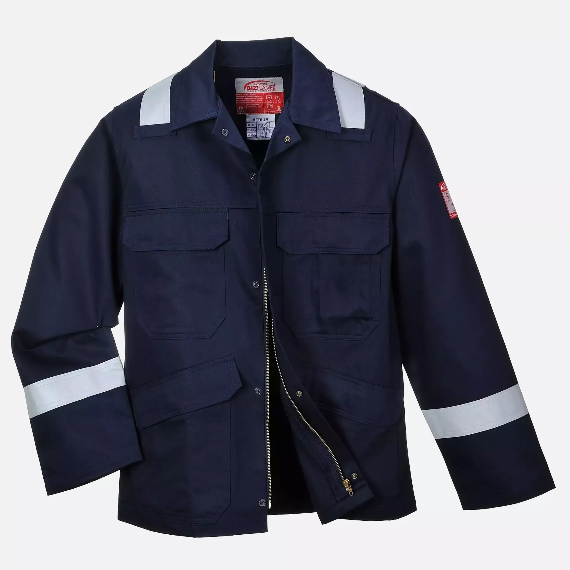 Portwest FR25NAR, Bizflame Work Jacket, Navy, image 2