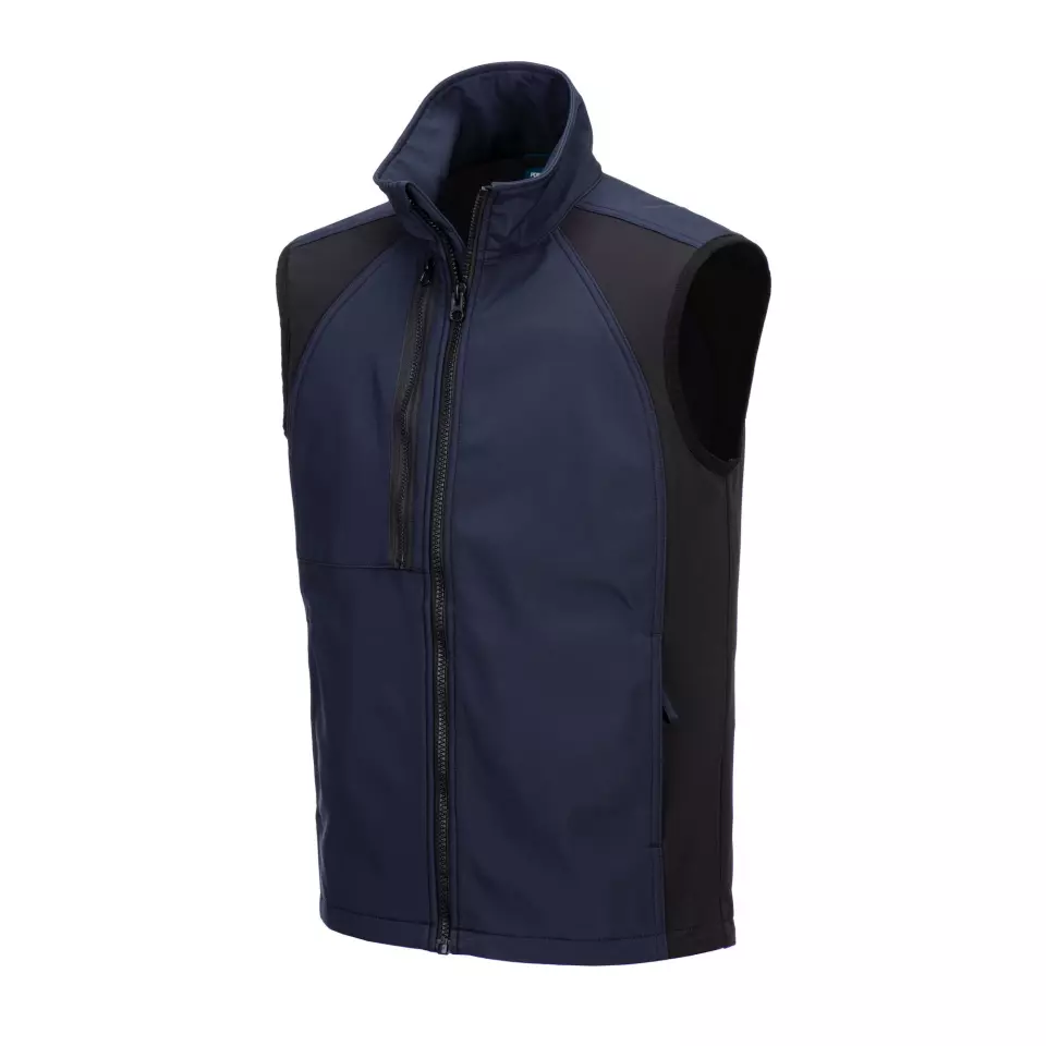 Portwest CD876DNR, WX2 Eco Softshell Bodywarmer (2L), Dark Navy, image 3, gallery thumbnail