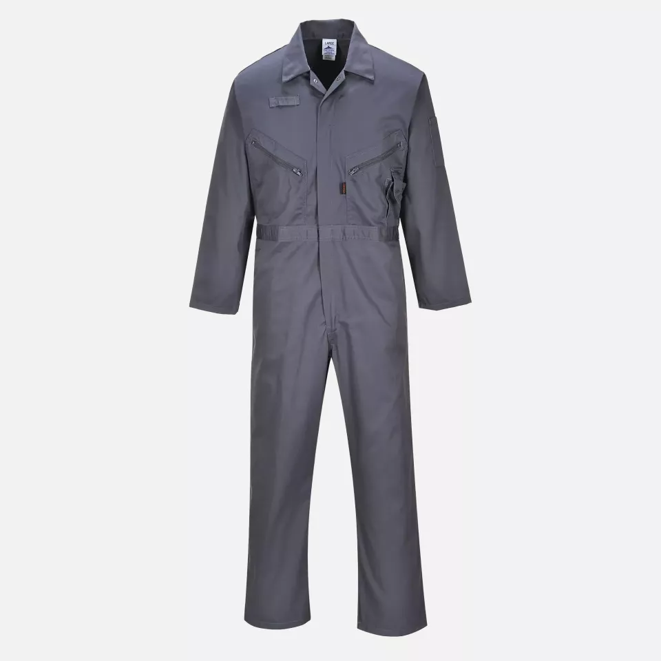 Portwest C813GGR, Liverpool Zip Coverall, Graphite Grey, image 1, gallery thumbnail