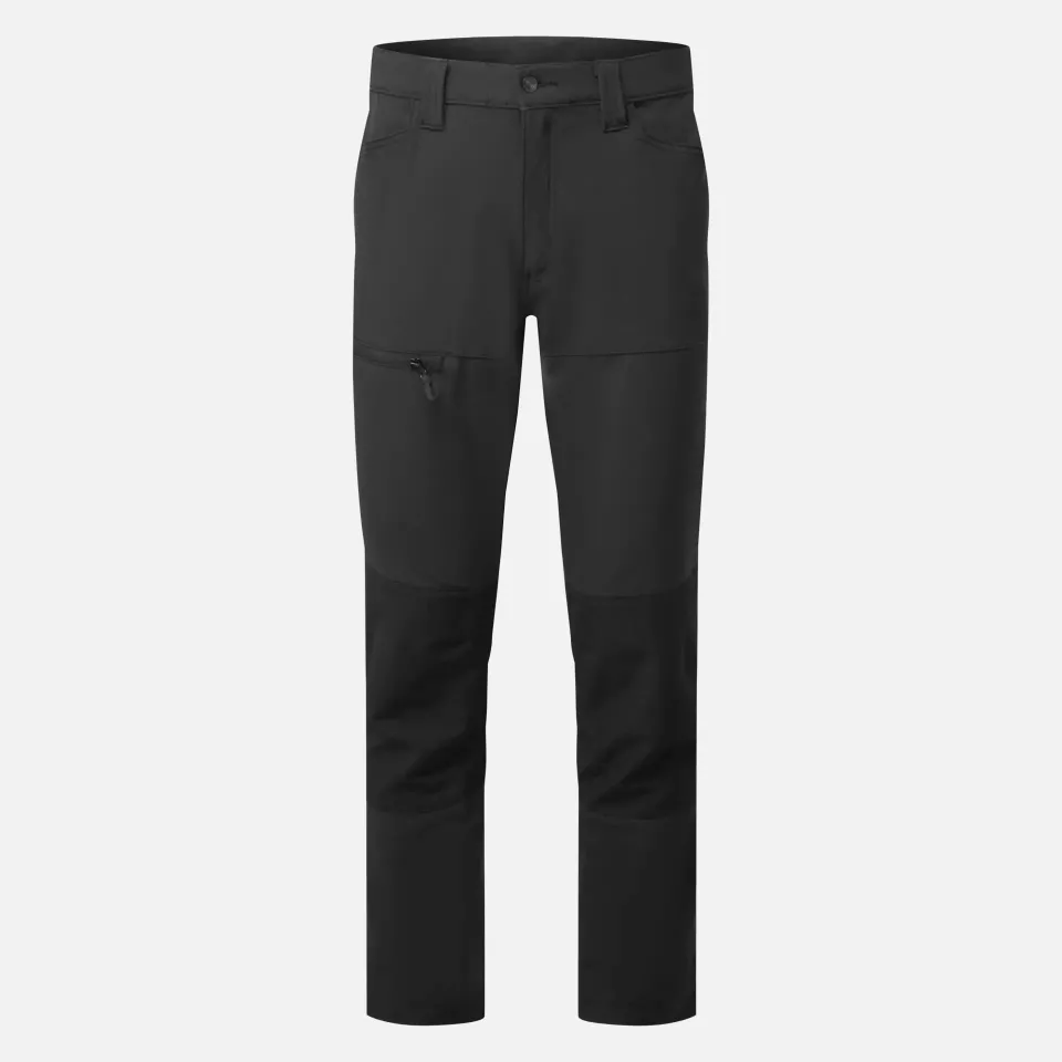 Portwest CD886BKR, WX2 Eco Stretch Work Trousers, Black, image 1, gallery thumbnail