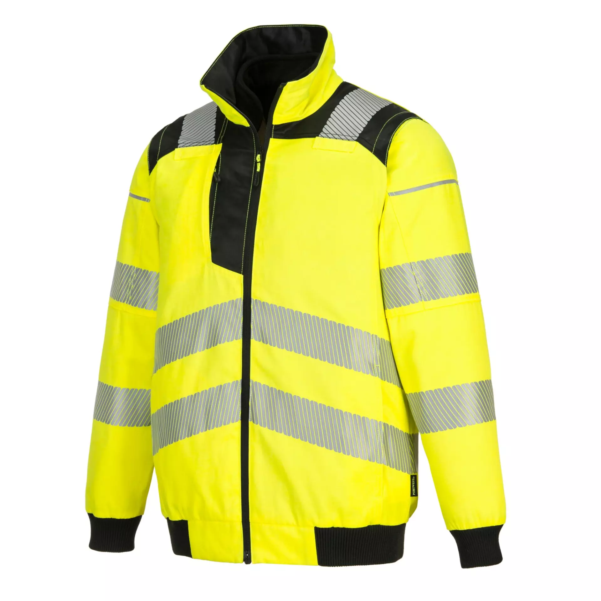 Portwest PW302YBR, PW3 Hi-Vis 3-in-1 Pilot Jacket, Yellow/Black, image 6