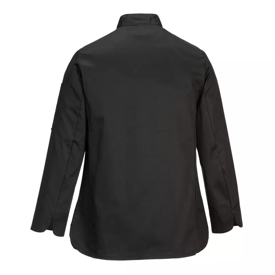 Portwest C837BKR, Chef's Women's MeshAir Rachel Jacket L/S, Black, image 2, gallery thumbnail