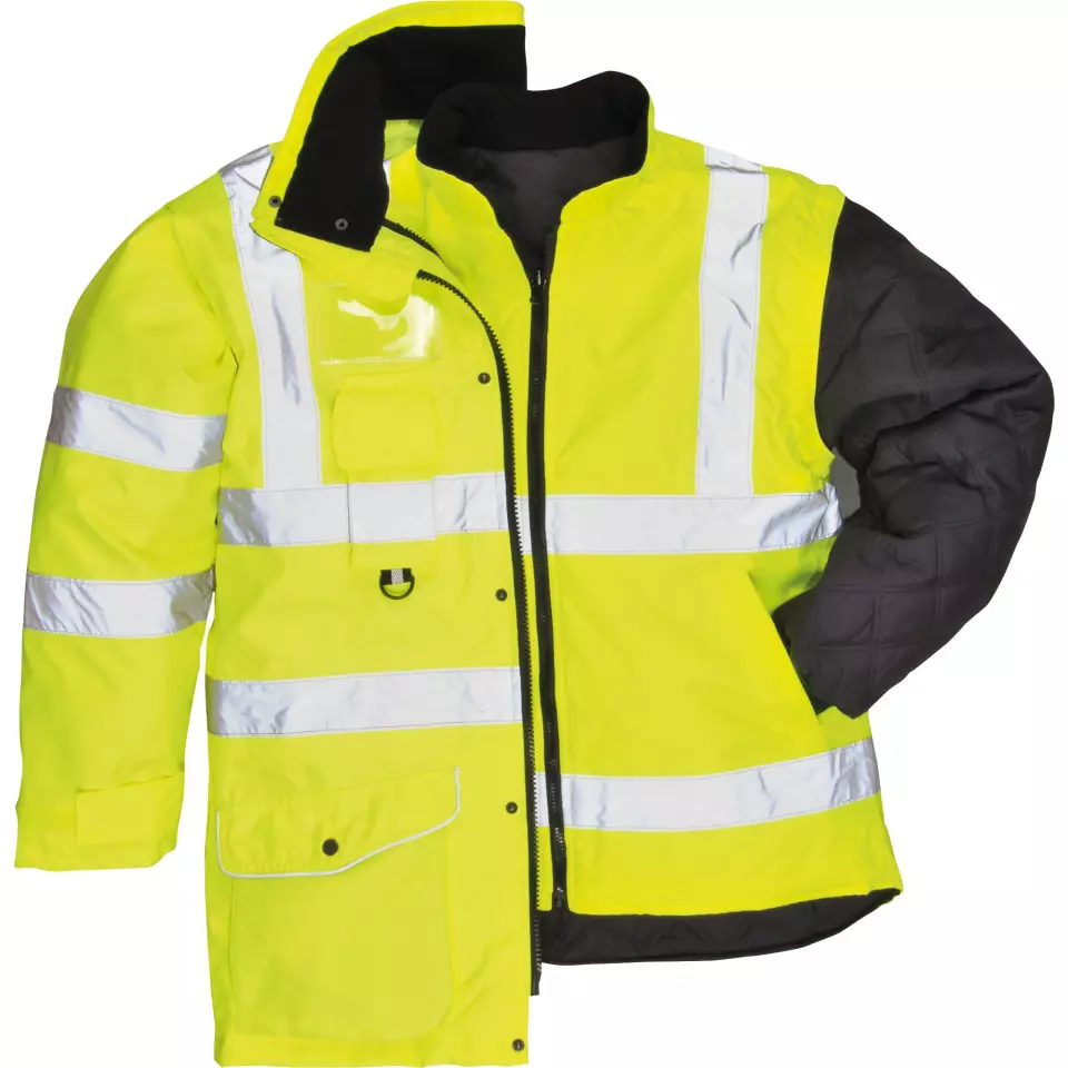 Portwest S427YER, Hi-Vis Breathable 7-in-1 Traffic Jacket, Yellow, image 7, gallery thumbnail