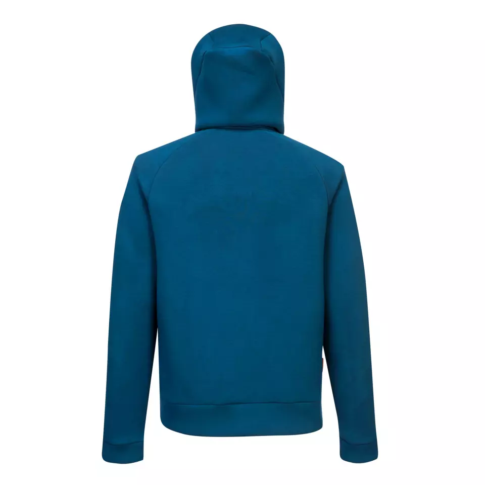 Portwest DX472MBR, DX4 Zipped Hoodie, Metro Blue, image 2, gallery thumbnail