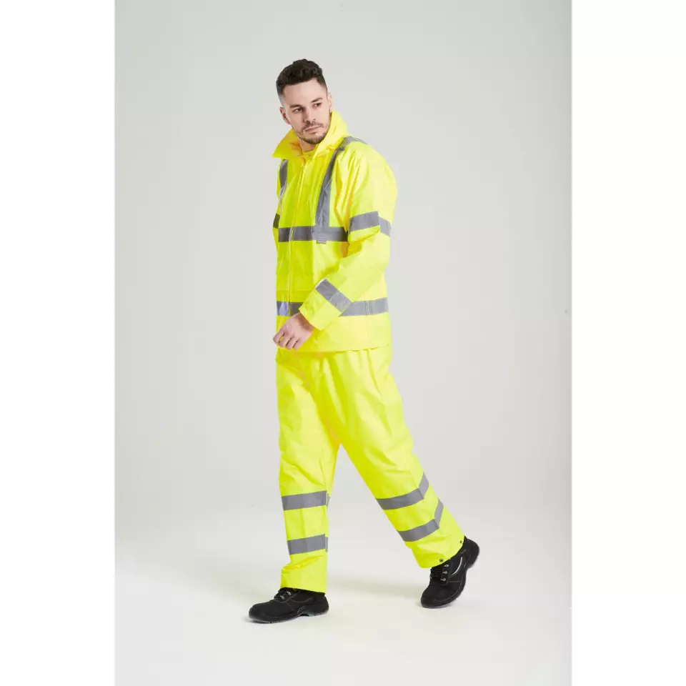 Portwest H440YER, Hi-Vis Rain Jacket, Yellow, image 9, gallery thumbnail