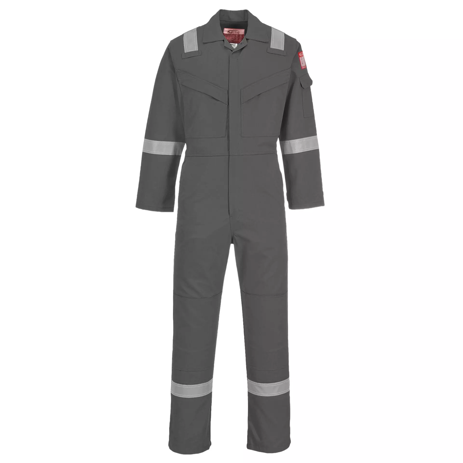 Portwest FR21GRR, Bizflame Work FR Super Lightweight Anti-Static Coverall, Grey
