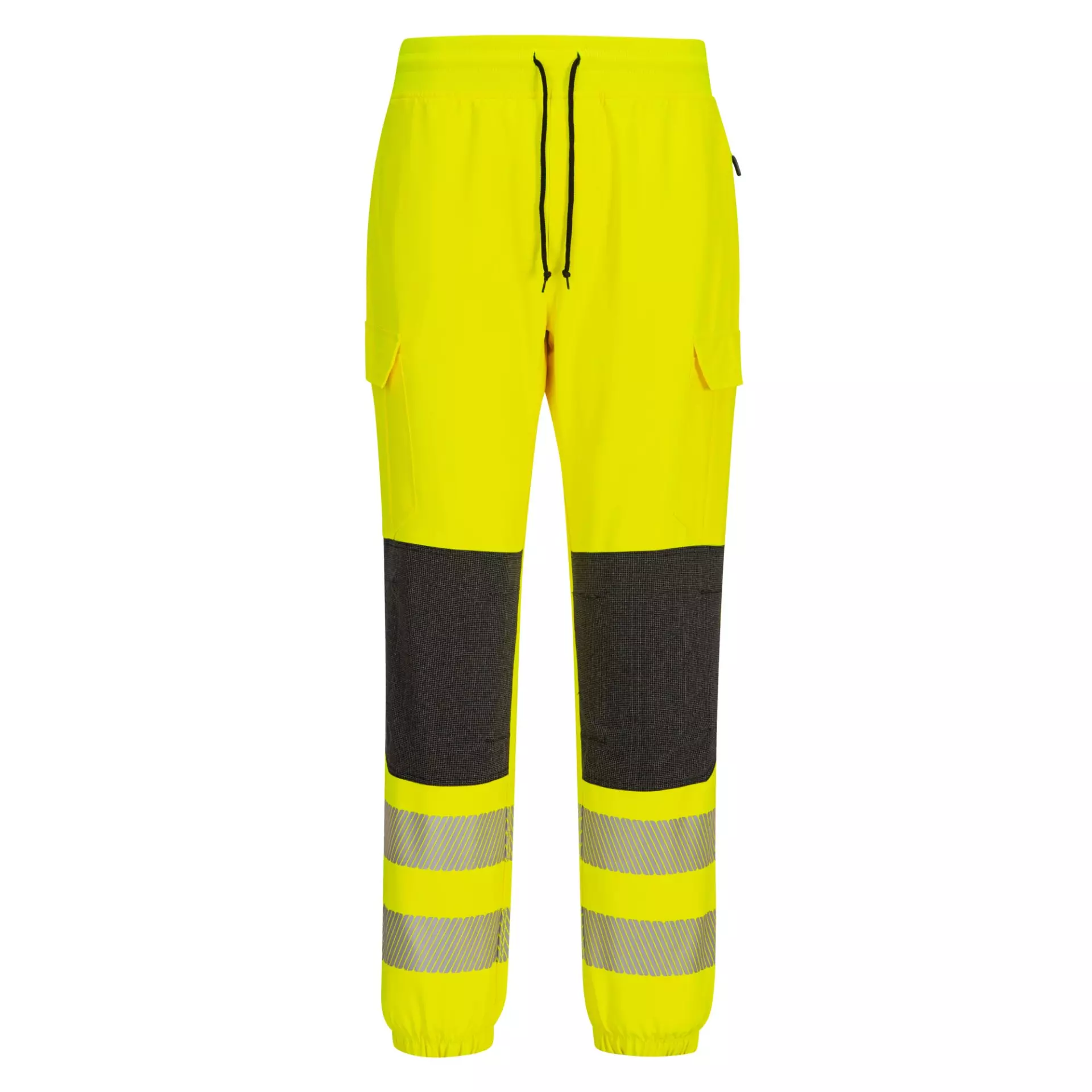 Portwest KX346YBR, PW3 Hi-Vis Flexi Jogger, Yellow/Black, image 1