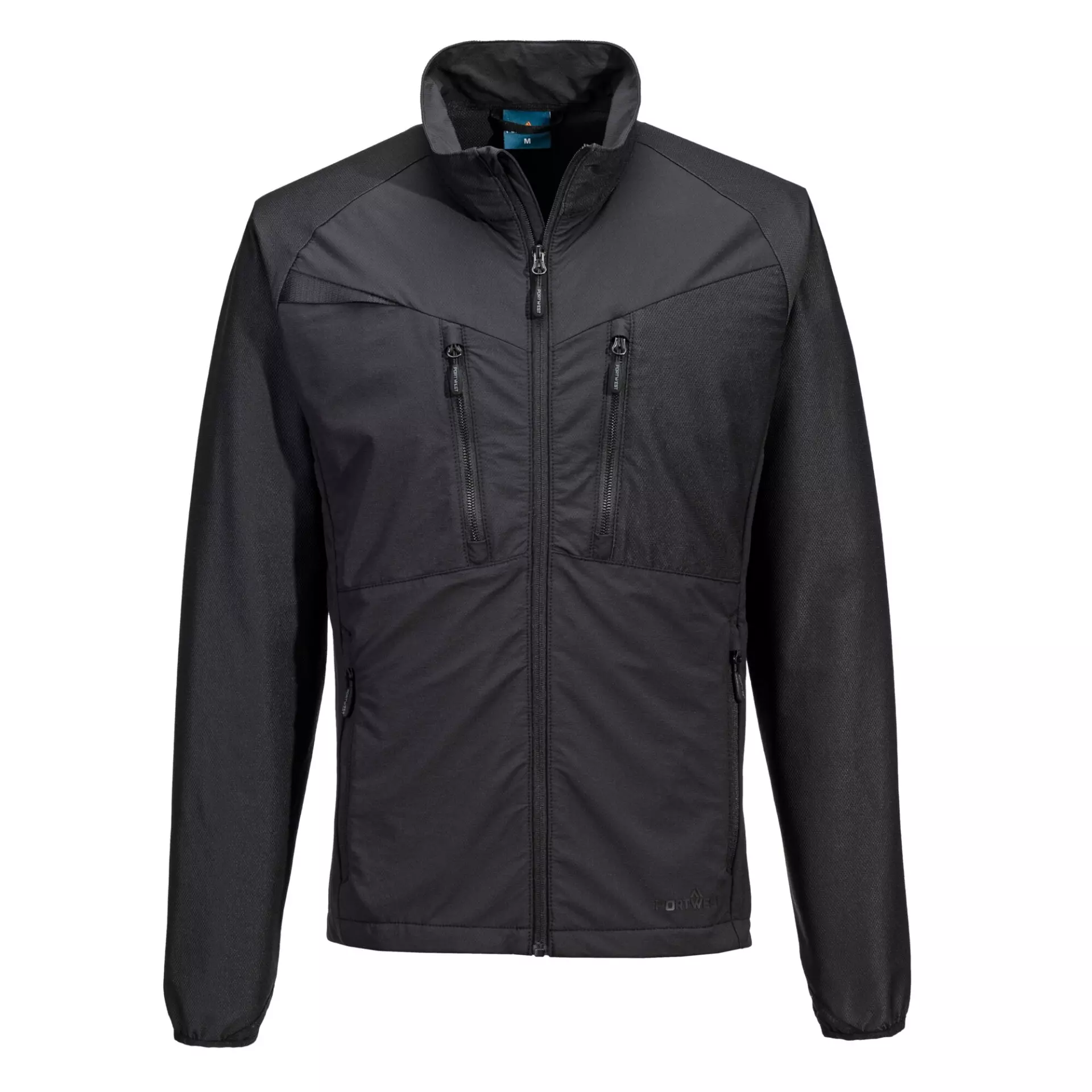 Portwest DX480ABR, DX4 Zip Lightweight Mid Layer, All Black, image 1