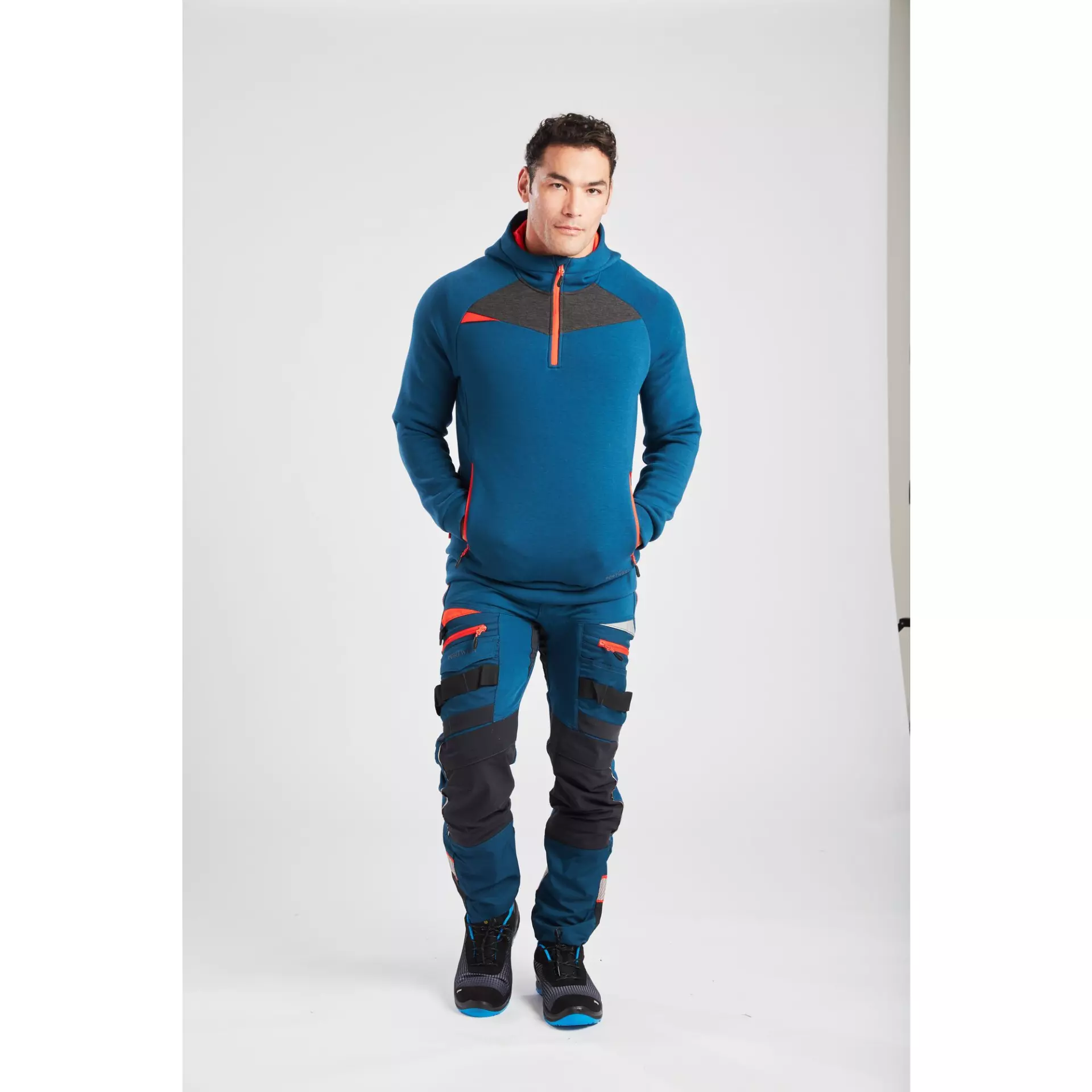 Portwest DX467MBR, DX4 Hoodie mit kurzem Reißverschluss, Metro Blau, image 8