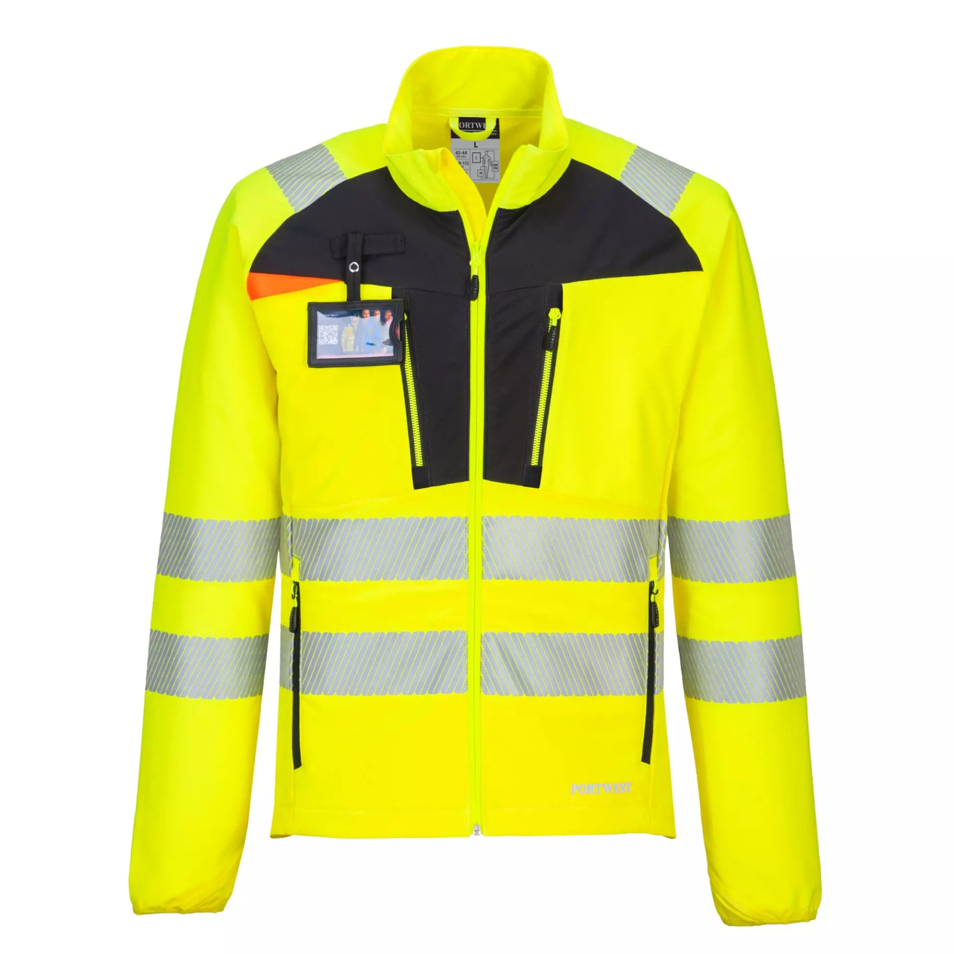 Portwest DX481YBR, DX4 Hi-Vis Lightweight Mid Layer, Yellow/Black, image 5