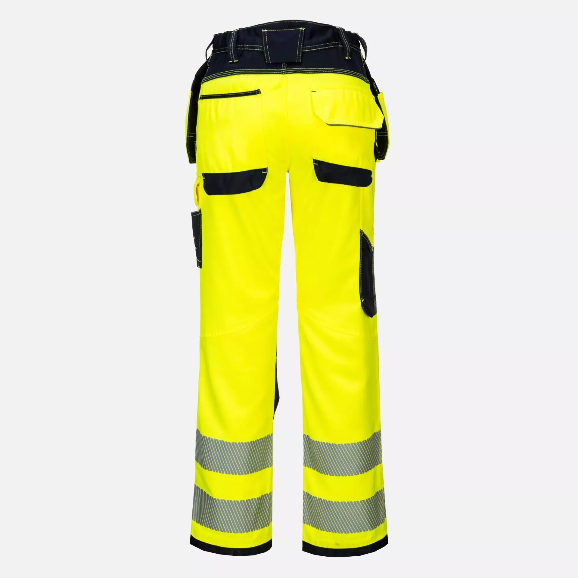 Portwest T501YBS, PW3 Hi-Vis Arbeitshose mit Holstertaschen, Gelb/Schwarz Kurz, image 2