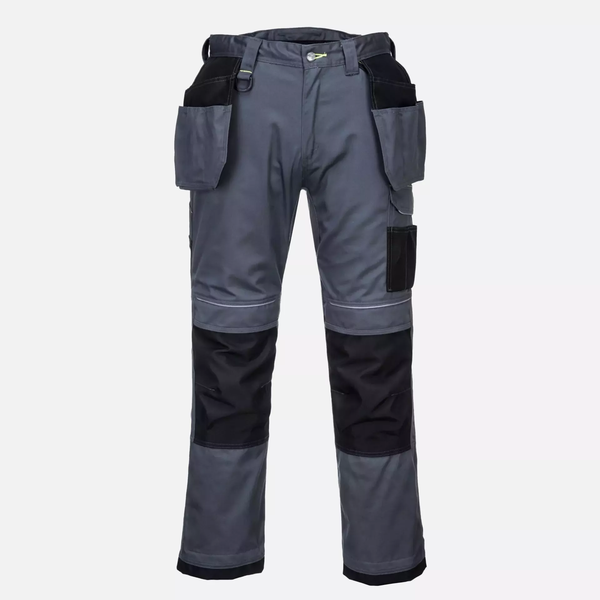 Portwest T602ZBS, PW3 Holster Work Trousers, Zoom Grey/Black Short, image 1