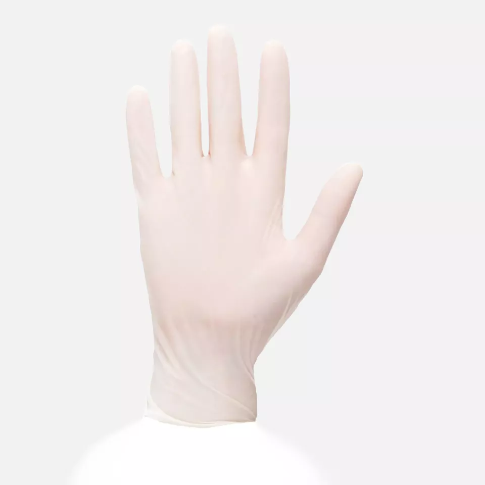 Portwest A910WHR, Powdered Latex Disposable Glove, White, image 1, gallery thumbnail