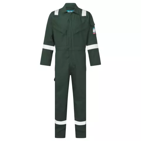 Portwest Bizflame Work Anti-Static FR Coverall 350g, Green